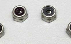 DUBRO SS Nylon Lock Nuts,4-40