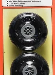 DUBRO Treaded Lite Wheels,3-1/4"