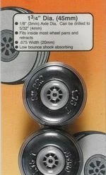 DUBRO Treaded Wheels,1-3/4"
