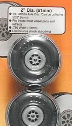 DUBRO Treaded Wheels (2), 2"