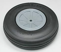 DUBRO Treaded Wheel,3-3/4",Large Scale