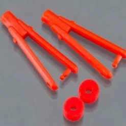 DUBRO 975-R Long Arm Micro Clevis .062 Red (2)