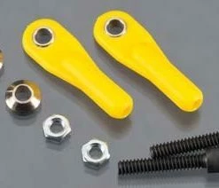 DUBRO 2161-Y Swivel Ball Link 4-40 W/Hardware Yellow (2)