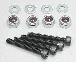 DUBRO Socket Bolts With Nuts, 6-32 X 1"