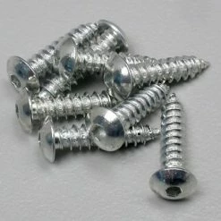 DUBRO Button Head Screws, 4 X 1/2" (8)