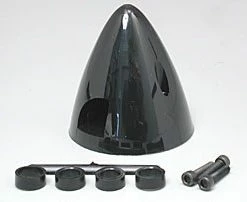 DUBRO 4 Pin Spinner,1-3/4",Black