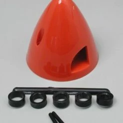 DUBRO 4 Pin Spinner,1-3/4",Red