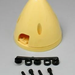 DUBRO 4 Pin Spinner,2-3/4" Yellow